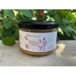 Rillettes de poulet au piment de bresse