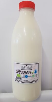 Lait frais entier bio 1 litre