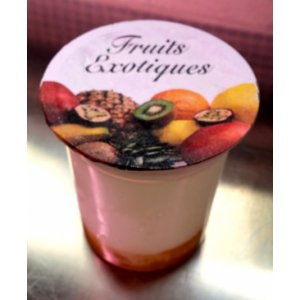 Yaourt sur coulis : fruits exotiques(2x125g.)