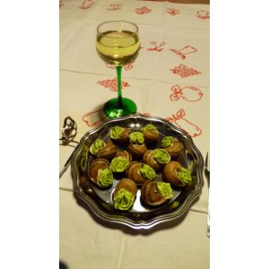Escargots en coquilles à l'alsacienne