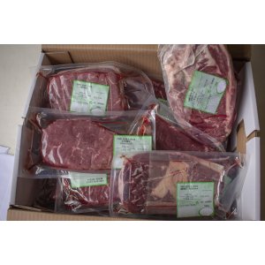 Colis de viande de boeuf avec viande à fondue et à brochette - race charolais