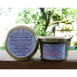 Poivre sauvage et fleurs à tartiner