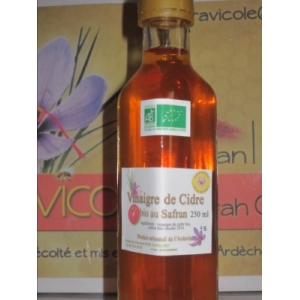 Vinaigre de cidre bio au safran