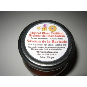 Muscat blanc pétillant au safran hydrolat de rose