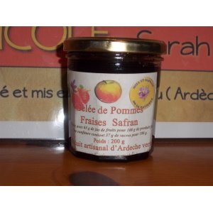 gelée de pomme fraise au safran.