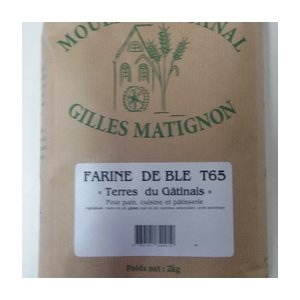 Farine t65 terres du gatinais par 2 kg