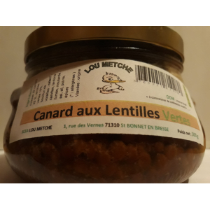 Canard aux lentilles