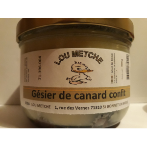 Gésier de canard confit en bocal