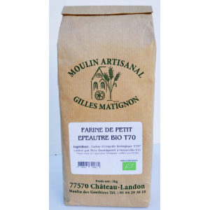 Semoule fine de blé dur bio par 5 kg - 5 kg - Moulin Artisanal Gilles  Matignon 
