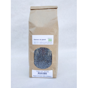 Graines de pavot bleu bio