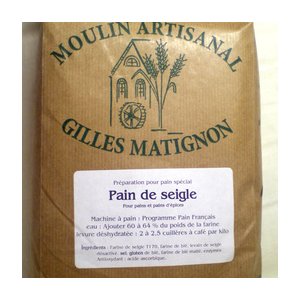 Mixe pain de seigle par 2 kg