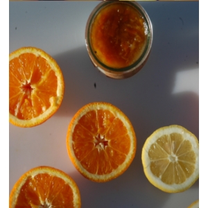 Le petit pot de fruit orange citron