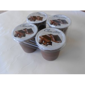 Yaourts aromatisés au chocolat par barquette de 4u