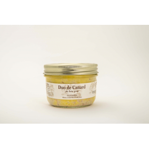 Duo de canard foie gras et rillettes