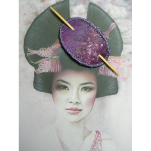 Barette violette chiné pour mettre en valeur vos cheveux 