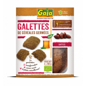 Galettes de céréales germées - dattes 2x100 g