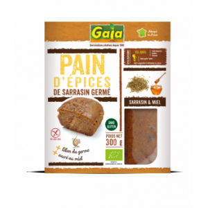 Pain d'épices de sarrasin germé au