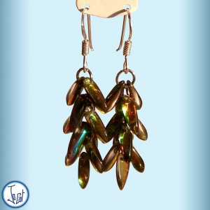 Boucles d'oreilles sirène, courtes en acier chirurgical