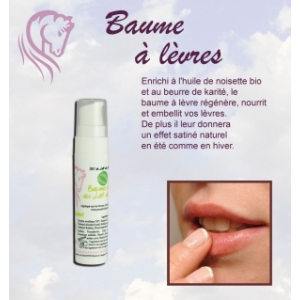 Baume à lèvres avec 15% de lait de jument bio (dluo mars 2018)