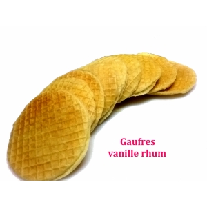 Gaufres vanille-rhum