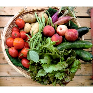 Panier de legumes et fruits