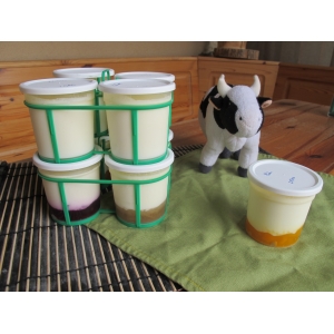 8 yaourts 4 saveurs (bio) de vache