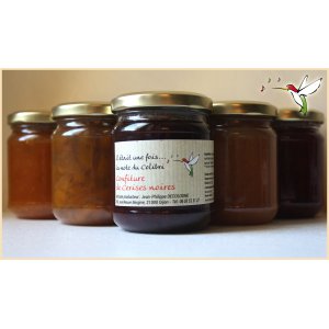 Confiture de cerises noires