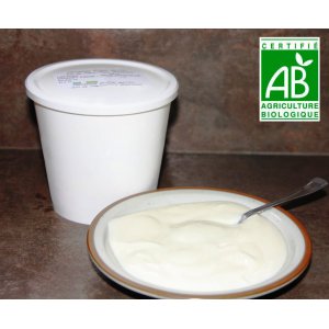 Fromage blanc bio battu et lissé