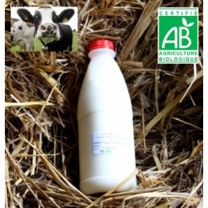 Lait cru fermier 1/2 écrémé