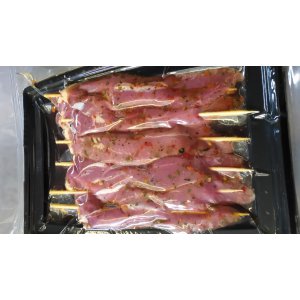 Brochette d'aiguillettes de canard