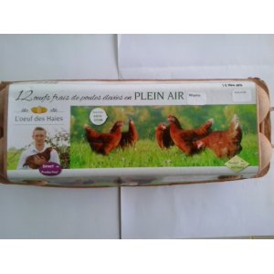 12 oeufs frais plein air