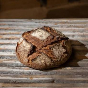 Pain de seigle et blé bio