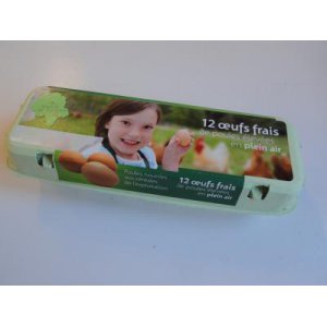 Boite de 12 oeufs frais