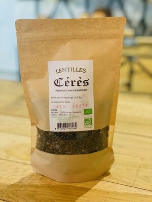 Lentilles vertes 0.5kg
