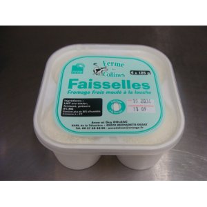 4 faisselles de 125 gr