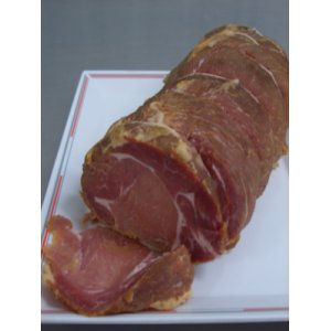 Porc - charcuterie - echine fumée en tranches epaisses