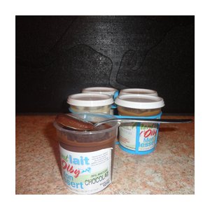 Crème dessert choco-noisette - 4 x 125g.