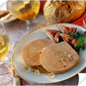 Foie gras de canard entier, mi-cuit, façon torchon -  6 personnes