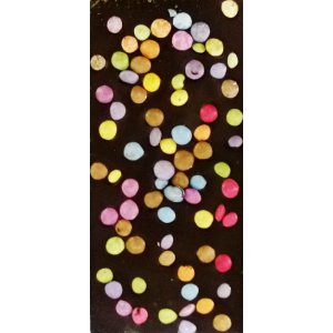 Tablette de chocolat noir et smarties