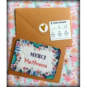 Carte à planter merci maîtresse a