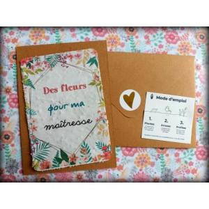 Carte à planter des fleurs pour ma maîtresse