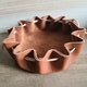Bourse / vide-poche en cuir marron/naturel - image 2