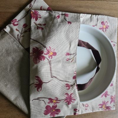 Sac à tarte fleurs de cerisiers