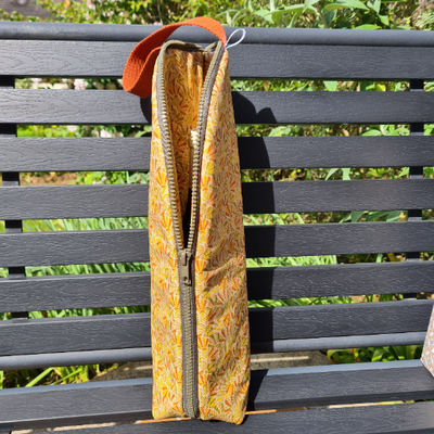 Sac isotherme pour bouteille ocre