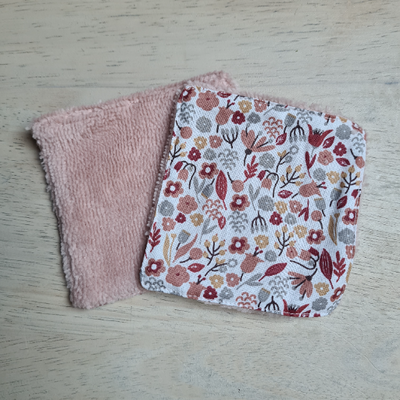 Carré à démaquiller liberty rose