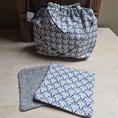Pochette façon origami grise