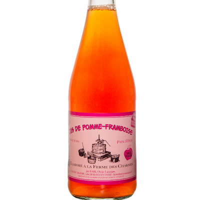 Jus de pomme framboise