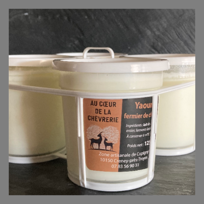 Yaourts sur fruits de chèvre 4x125g