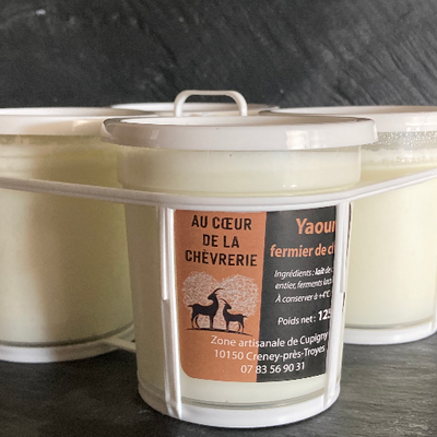 Yaourts natures de chèvre 4x125g