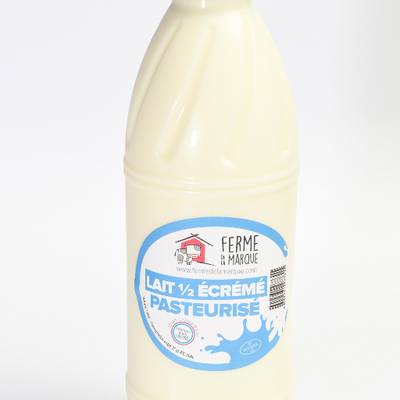 Lait demi-écrémé pasteurisé